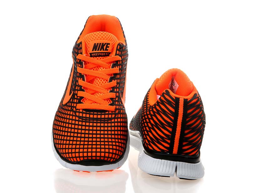 Nike Free 5.0 chaussures de course legeres mens nouveau orange noir (3)